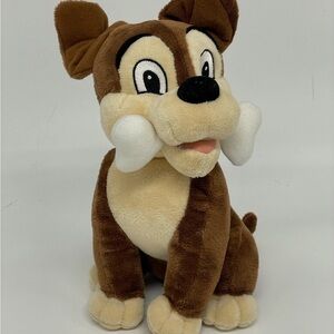 Disney Lady & The Tramp Scamp W/ Bone 9" Plush Stuffed Animal